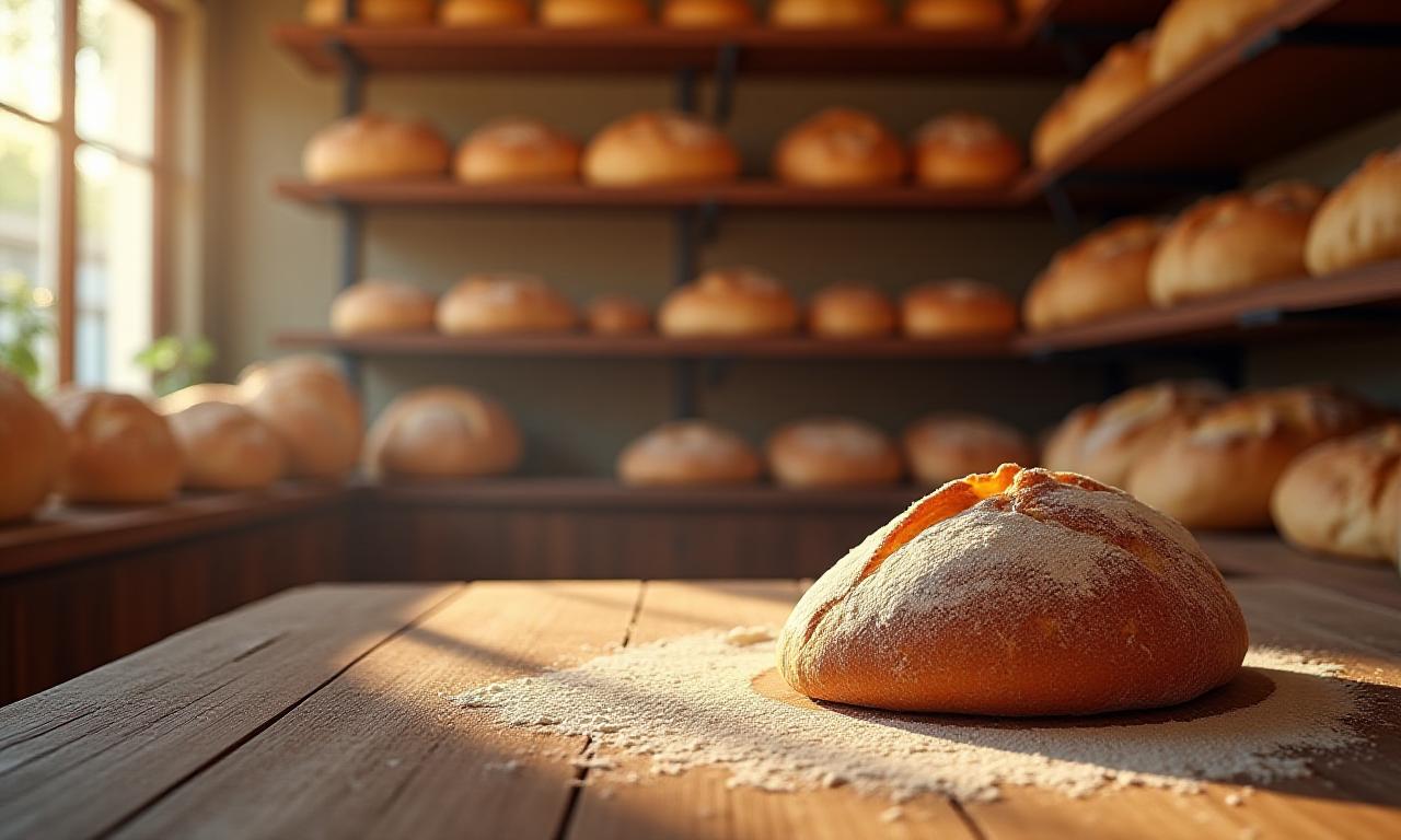 Interno della panetteria Ombra Dolce a Roma